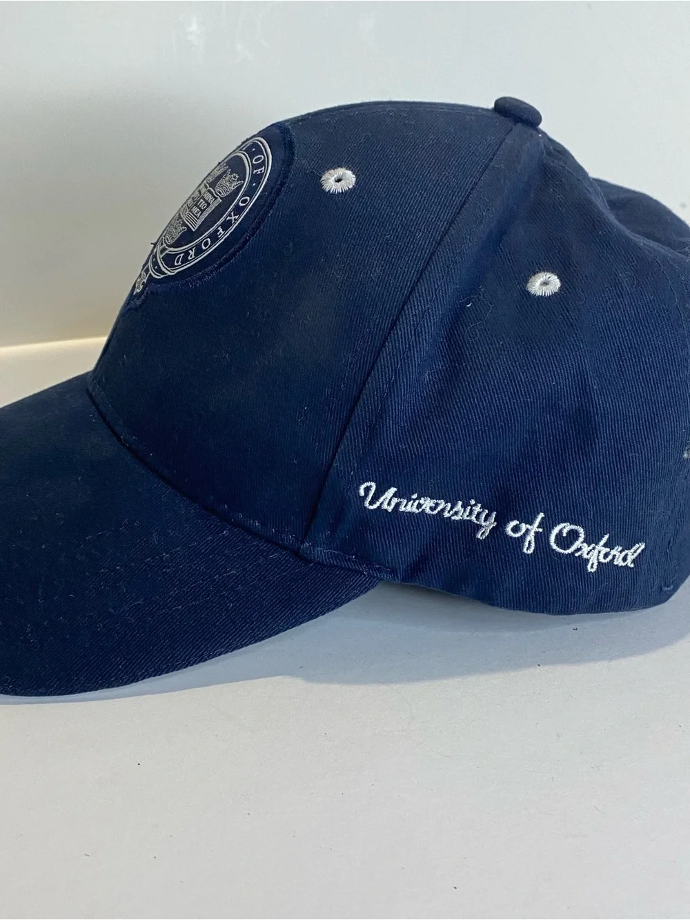 University of Oxford Cap Navy Embroidered Crest Adjustable Strapback Official